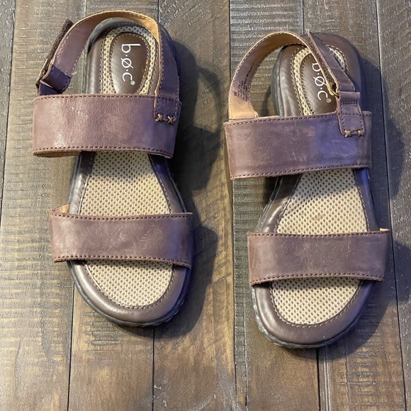 BOC women’s brown leather sling back sandal 6M - Picture 4 of 8